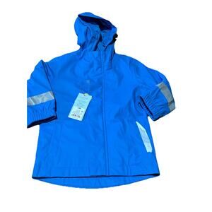 Boys Cat & Jack Blue Zip Up Hooded Jacket Wind/Water Resistant NWT Size 12 Month